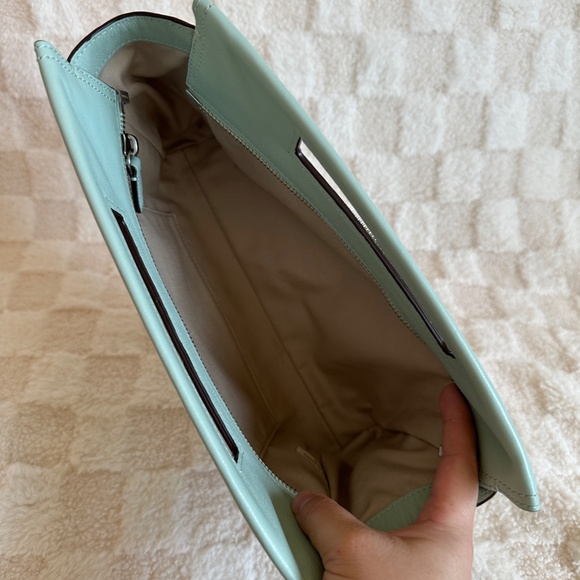 Pre-owned! VTG! COACH Legacy Clutch Hang Tag In Mint Leather Women's Pouch Zips - Picture 11 of 11